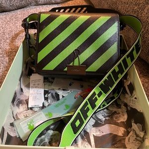 Off-White diagonal flap bag